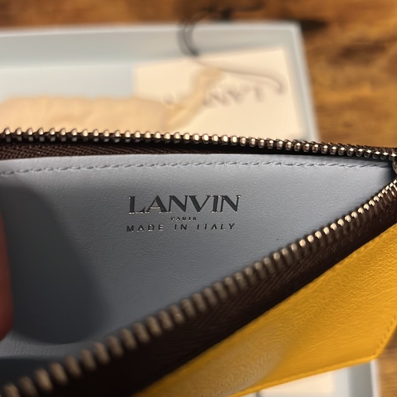 Authentic! Lanvin coin cc wallet Bright Yellow - Picture 4 of 6